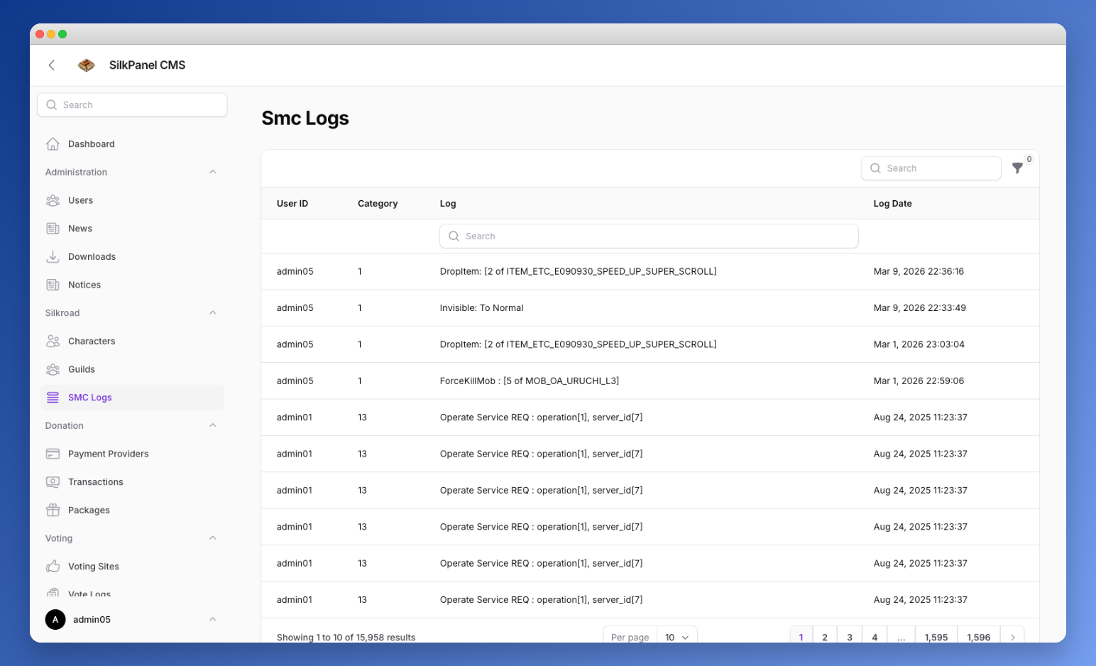 SMC Logs